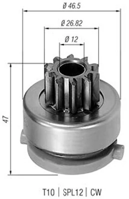 Pinion, starter
